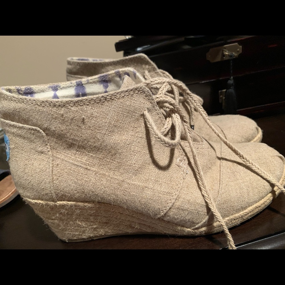 Toms Canvas Ankle Booties